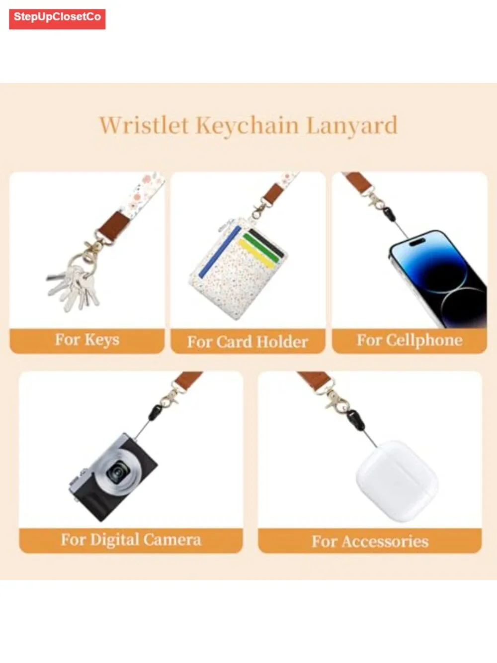 Floral Slim RFID Blocking Card Holder Wallet with Wristlet Key Chain